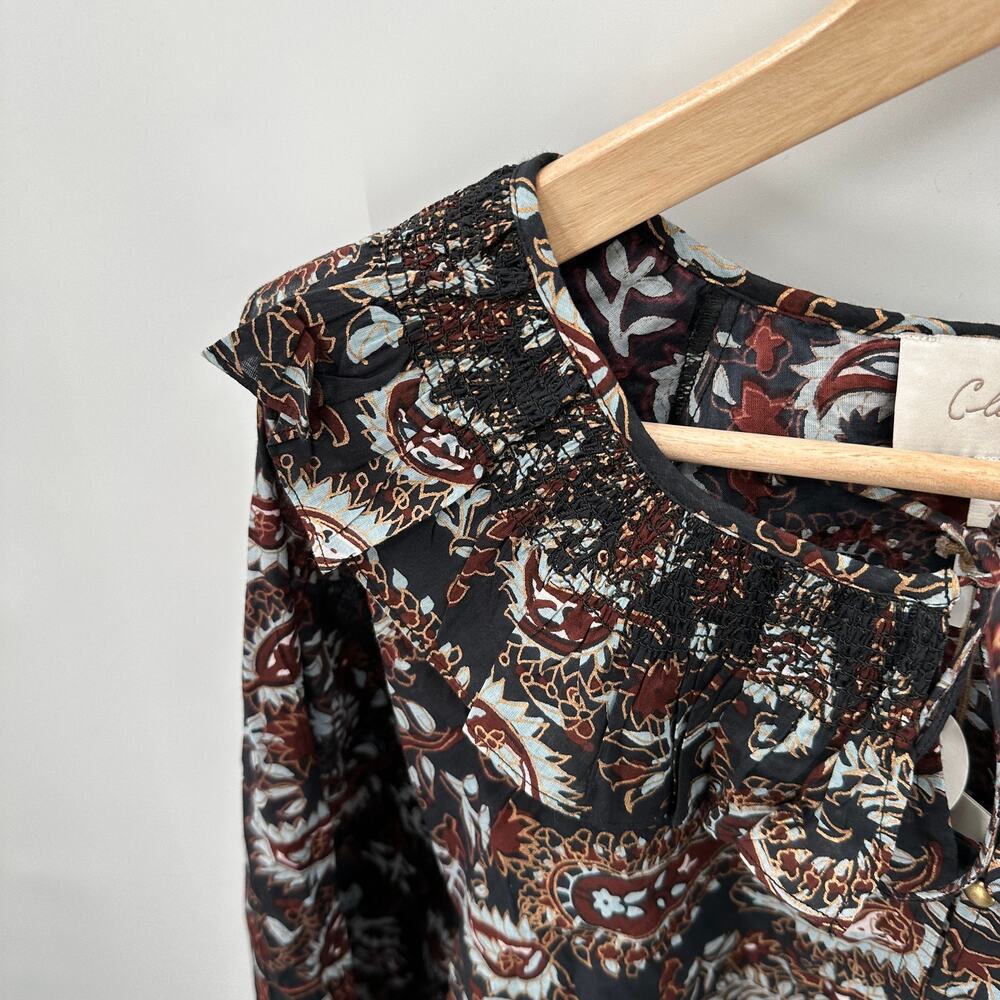 CLEOBELLA NWT Evereve Jillian Organic Cotton Long Sleeve Blouse // XS - Picture 8 of 14